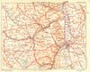 MOSELLE. Briey- Thionville- Metz 1939 old vintage map plan chart
