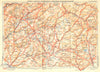 HTE- SAÔNE. Vesoul- Luxeuil- Plombières- St. Maurice- Bussang- Belfort 1939 map