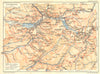 VOSGES. Promenades et Excursions de Gérardmer 1939 old vintage map plan chart