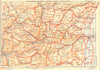 VOSGES.St.Dié,Remiremont,Gérardmer,Schlucht,Colmar,Ste Marie--Mines 1939 map