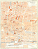 HAUT- RHIN. Mulhouse centre de la Ville 1939 old vintage map plan chart