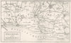 SUSSEX. Brighton and Eastbourne 1808 old antique vintage map plan chart