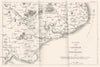 SUSSEX. The Coast from Sandwich to Winchelsea 1808 old antique map plan chart