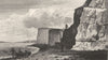SUSSEX. Rottingdean with Brighton in the distance 1808 old antique print