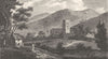 WORCESTERSHIRE. Great Malvern 1808 old antique vintage print picture