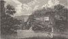 DERBYSHIRE. Matlock 1808 old antique vintage print picture