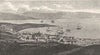 WALES. Swansea 1808 old antique vintage print picture