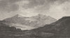 WALES. Snowdon 1808 old antique vintage print picture