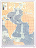 ATLANTIC. Map showing depths of Ocean 1 Fathom = 6 feet = 1. 83 metres 1936