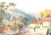 NORTH DEVON. Bishop's Tawton. North Devon 1906 old antique print picture