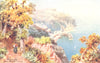 CLOVELLY. View from Hobby Drive. North Devon 1906 old antique print picture