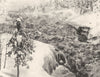 FINLAND. Imatra in winter 1908 old antique vintage print picture