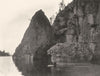 FINLAND. Lake Ladoga. The Grottoes of Orjantsaari 1908 old antique print