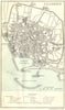 ITALY. Livorno Leghorn 1888 old antique vintage map plan chart