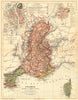 FRANCE. Versant Méditerranée Bassins Rhône Aude Hèrault Var; Marseille 1880 map
