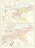 KINGDOM OF PRUSSIA.1786 & 1886;Mark Brandenburg ;Neuchatel;Hohenzollern 1898 map