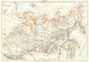 RUSSIA. Siberia, showing Tundra, marshes. Britannica 9th edition 1898 old map