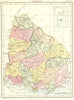 URUGUAY. Inset South America. Britannica 9th edition 1898 old antique map