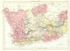SOUTH AFRICA. Cape Colony. Britannica 9th edition 1898 old antique map chart