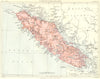 VANCOUVER ISLAND. Canada. Britannica 9th edition 1898 old antique map chart