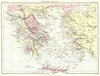 GREECE. Greece (Ancient) . Britannica 9th edition 1898 old antique map chart