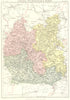 OXFORDSHIRE BUCKINGHAMSHIRE BERKSHIRE. county map. Britannica 9th edition 1898