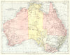 AUSTRALIA. Britannica 9th edition 1898 old antique vintage map plan chart