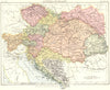 AUSTRIA-HUNGARY. Britannica 9th edition 1898 old antique map plan chart