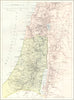 ISRAEL. Palestine. Samaria Judea Galilee. Britannica 9th edition 1898 old map
