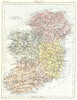 IRELAND. Showing provinces. Britannica 9th edition 1898 old antique map chart
