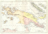 PAPAU NEW GUINEA & NEW CALEDONIA.Irian Jaya.Loyalty Islands. Britannica 1898 map