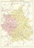 CAMBRIDGESHIRE & HUNTINGDONSHIRE. Britannica 9th edition County map 1898