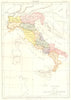 ITALY ANCIENT.time of Augustus to Constantine. Britannica 9th edition 1898 map