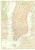 MANHATTAN. New York City Lower. Central Park. Brooklyn. Jersey City. 1898 map