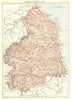 NORTHUMBERLAND. Britannica 9th edition County map 1898 old antique chart