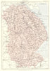 LINCOLNSHIRE. Britannica 9th edition County map 1898 old antique chart