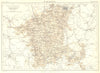 WORCESTERSHIRE. Showing 1885 Parliamentary divisions. Britannica.County map 1898
