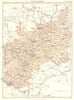 GLOUCESTERSHIRE. Britannica 9th edition County map 1898 old antique chart