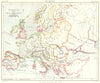 EUROPE. in the time of Charlemagne (768- 814) . Britannica 9th edition 1898 map