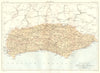 SUSSEX. Showing 1885 Parliamentary divisions. Britannica. County map 1898