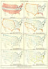 USA HISTORICAL.Original grants. In 1776 1790 1810 1830 1840 1850 1860 1898 map