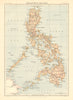PHILIPPINES. Philippine Islands. Britannica 9th edition 1898 old antique map