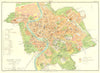 MODERN ROME. Scheme for enlargement of city 1885.Britannica 9th edition 1898 map