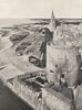 CHARENTE-MARITIME. La Rochelle- Vue sur la plage 1904 old antique print