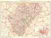 CHARENTE. Département. Inset city town map plan of Angoulême 1904 old