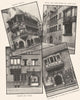 COLMAR.Maison Pfister;Hotel Chevaliers St-Jean;Têtes;Loggia Pl Cathédrale 1929