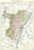BAS-RHIN. Département. Bas-Rhin 1929 old vintage map plan chart
