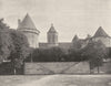 CREUSE. Bourganeuf- Tour de Zizim 1904 old antique vintage print picture