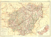 CORRÈZE. Département. Département. Inset plan of Tulle 1904 old antique map