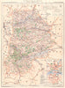SEINE-ET-MARNE. Département. Inset Melun 1902 old antique map plan chart